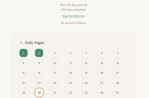60-day journaling